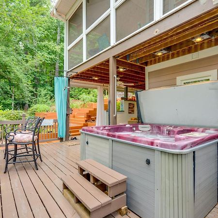 Creekside Hendersonville Haven Hot Tub And Fire Pit エクステリア 写真