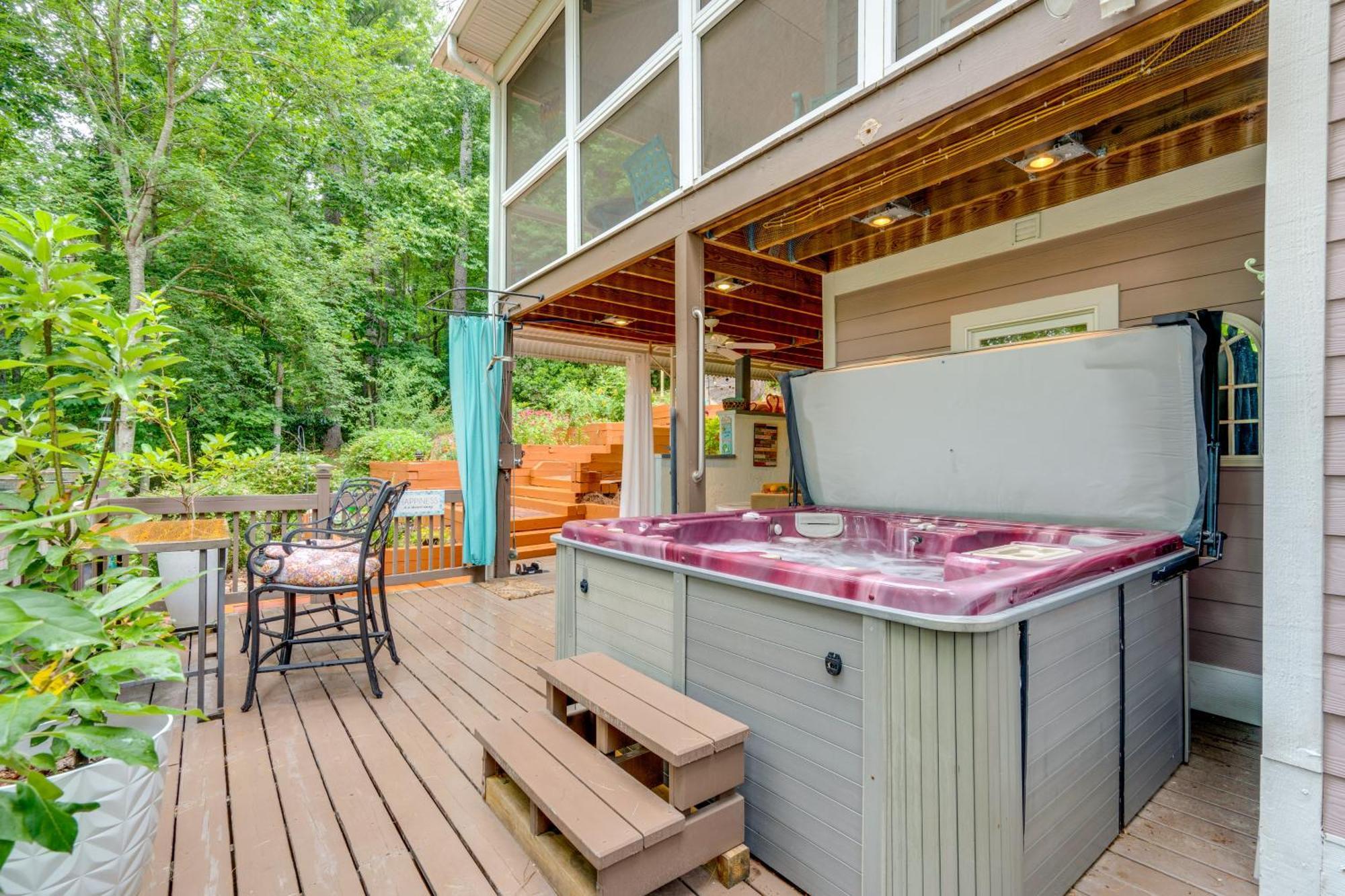Creekside Hendersonville Haven Hot Tub And Fire Pit エクステリア 写真