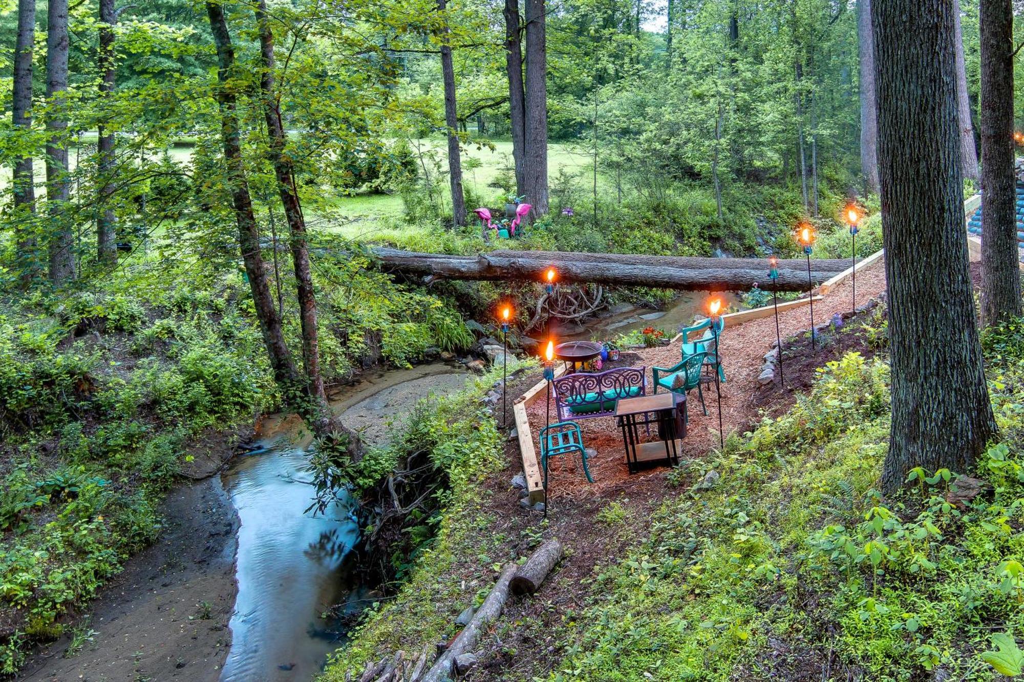 Creekside Hendersonville Haven Hot Tub And Fire Pit エクステリア 写真