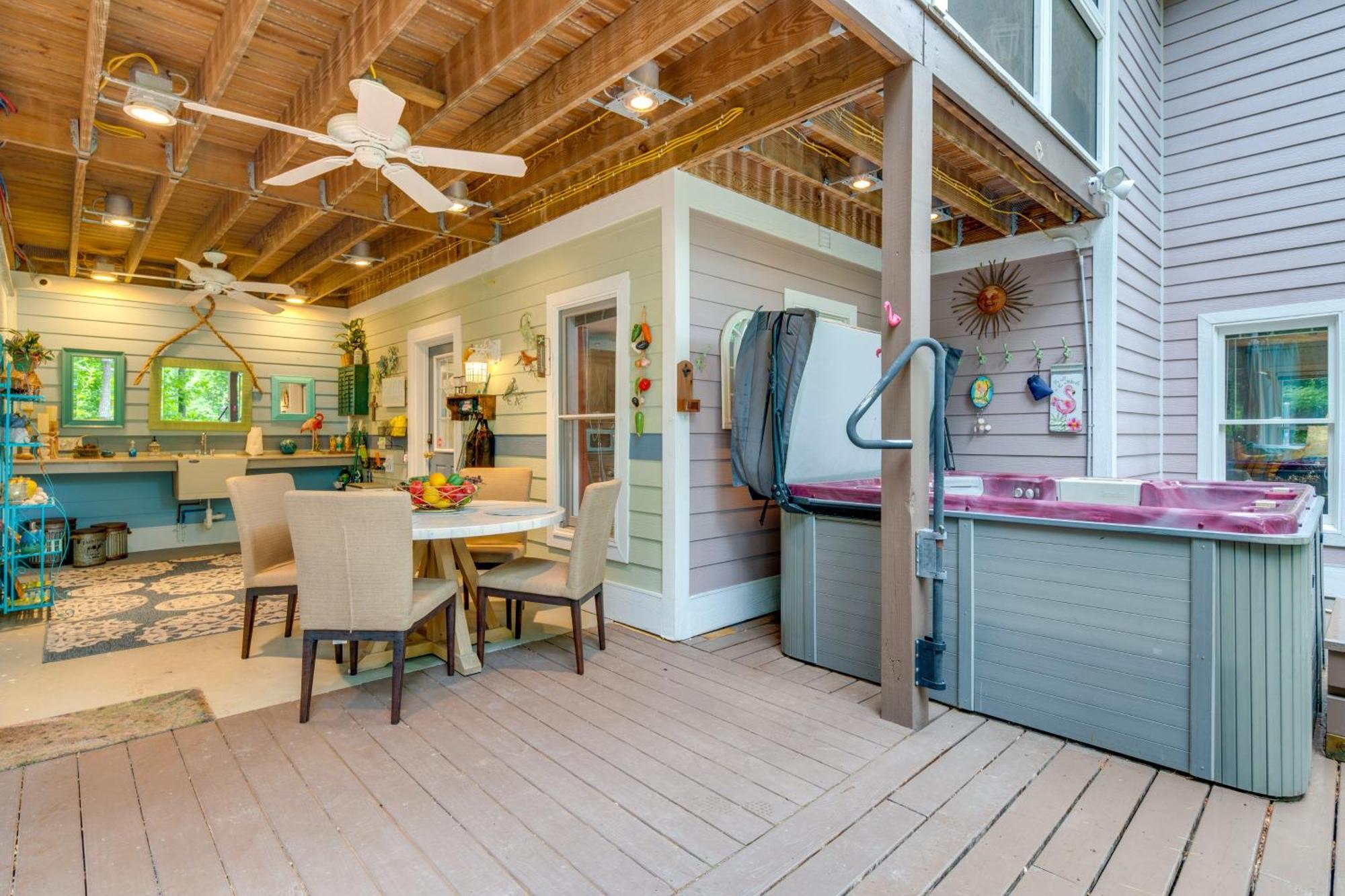 Creekside Hendersonville Haven Hot Tub And Fire Pit エクステリア 写真