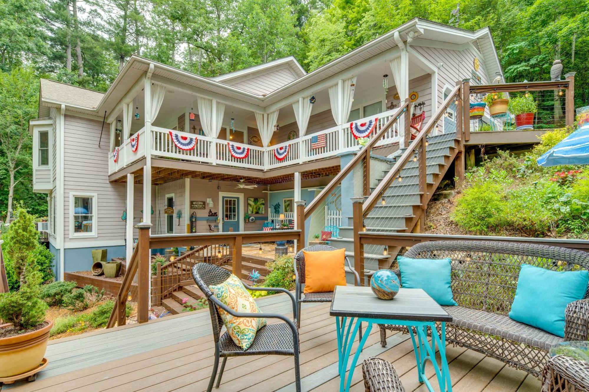 Creekside Hendersonville Haven Hot Tub And Fire Pit エクステリア 写真